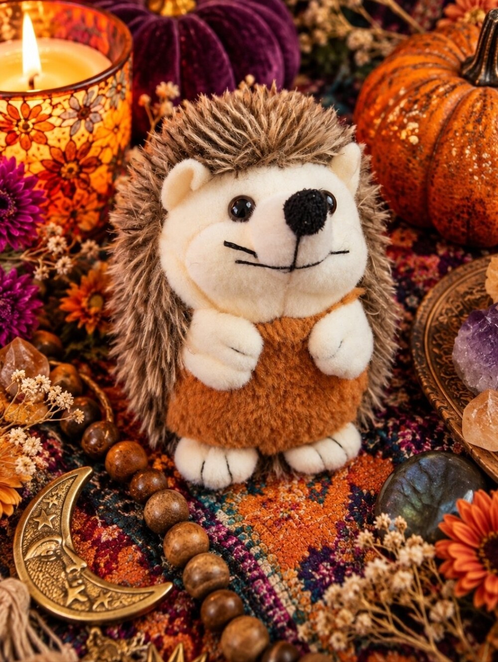 4/$15 Hedgehog Plush Decor Cottagecore Woodlandcore Cozy Whimsical Home Accents